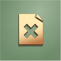 Ikona vintage z szumem i cieniem © vempireart