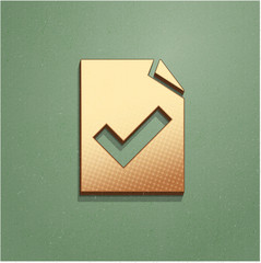 Ikona vintage z szumem i cieniem © vempireart