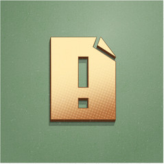 Ikona vintage z szumem i cieniem © vempireart