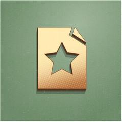 Ikona vintage z szumem i cieniem © vempireart