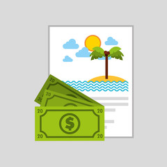 Fototapeta premium travel expenses design 