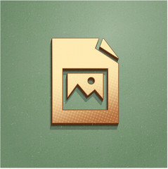 Ikona vintage z szumem i cieniem © vempireart