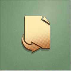 Ikona vintage z szumem i cieniem © vempireart