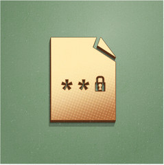 Ikona vintage z szumem i cieniem © vempireart