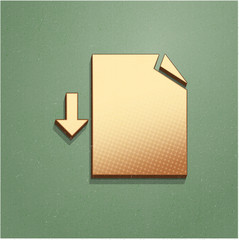 Ikona vintage z szumem i cieniem © vempireart