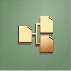 Ikona vintage z szumem i cieniem © vempireart