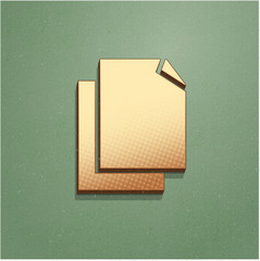 Ikona vintage z szumem i cieniem © vempireart