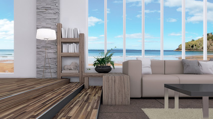 Modern interior design of living room 