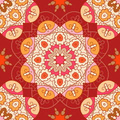 Oriental lace seamless pattern