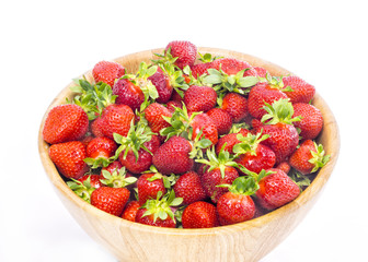 strawberry on white background