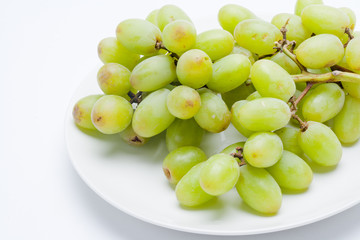 Green Grapes and Stem