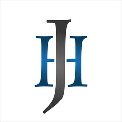 HJ initial combine company logo blue