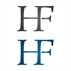 HF initial combine company logo blue