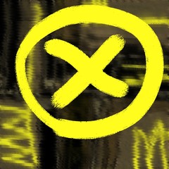 yellow, cross, circle, sign