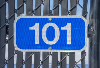 101 sign