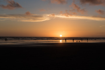 Obraz premium Sunset at Pasific Beach State Park in Washington
