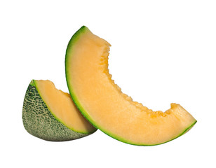 melon isolated on white