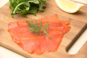 smoked salmon plate