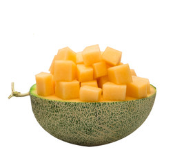 melon isolated on white