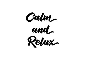 Quote Lettering - Calm