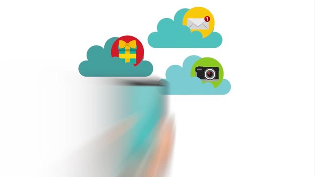 cloud computing , video animation