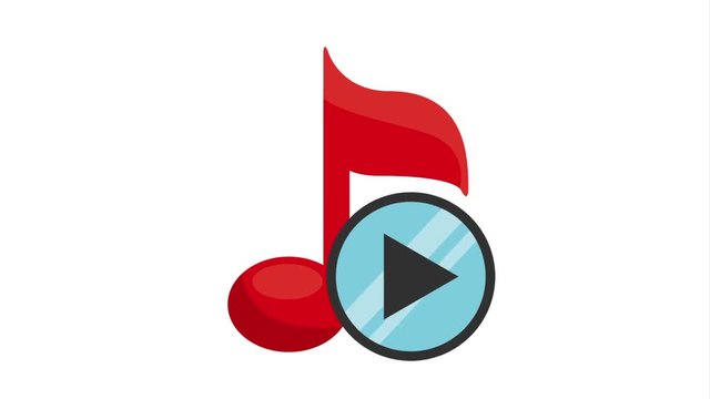 music player, video animation