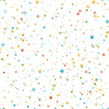 Abstract seamless pattern with stars. Vector illustration.