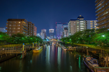 東京都中央区月島の夜景
