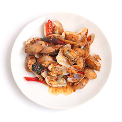 Spicy fried clams