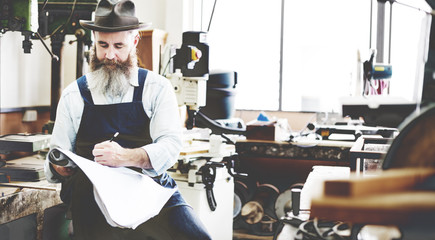 Handyman Occupation Craftsmanship Carpentry Concept