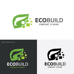 green logo concept,idea logo,eco logo.life and healthy logo. vector logo template.
