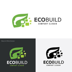 green logo concept,idea logo,eco logo.life and healthy logo. vector logo template.