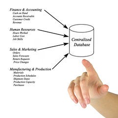 Obraz premium Diagram of Enterprise Systems