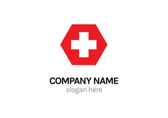 Obraz premium Red Plus Swiss - Posiive Logo