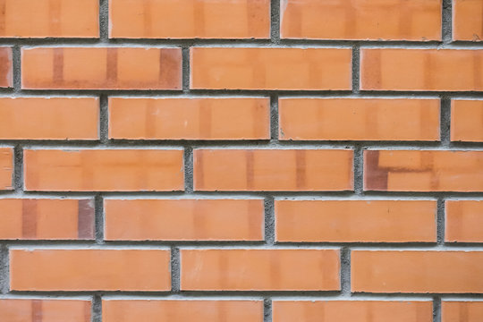 Fototapeta wall built from red brick clay