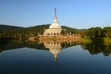 A Beautiful pagoda - Wat Sangtham , Wangkaokaew Korat Thailand