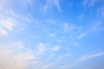blue sky background.