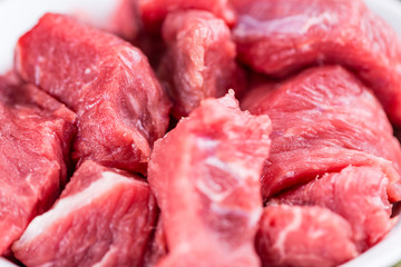 Beef Steak on wooden background