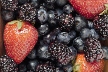 group of fresh berries