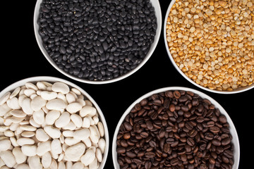 assorted beans in white bowl