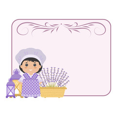 Photo frame in the style of Provence