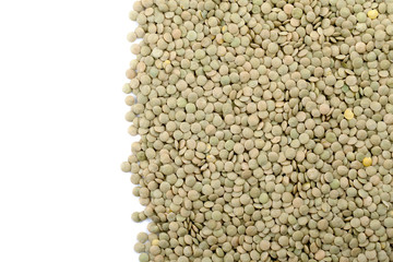 food grains on white surface.