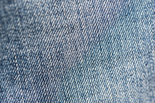 Blue denim texture and background close up