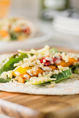 Grilled vegetables wraps