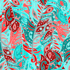 feather seamless pattern