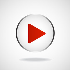 Play icon, multimedia player, multimedia play button, vector illustration, eps 10
