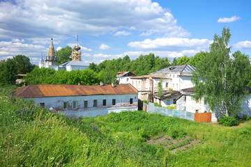 Fototapeta premium Summer landscape in Suzdal