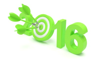 2016 target 3d render illustration