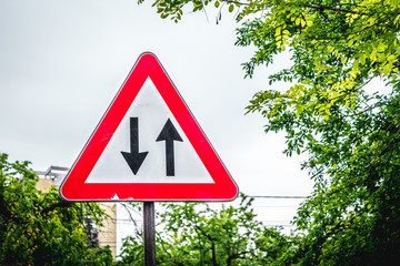 Priority traffic sign