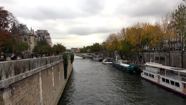 Notre Dame Cathedral de Paris. France. Shot in 4K (ultra-high definition (UHD)).
